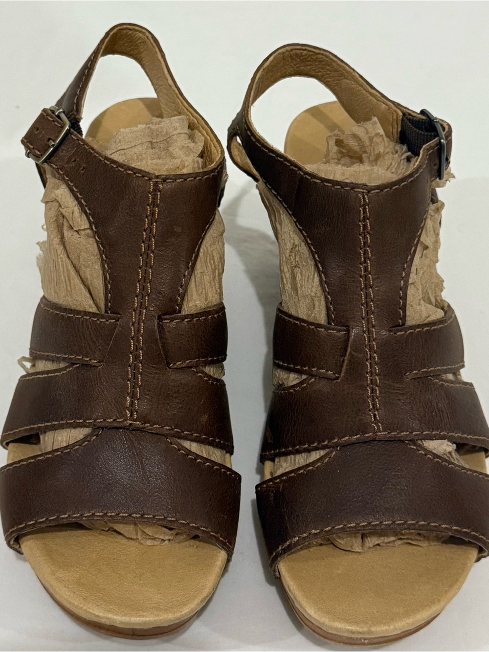 Dansko Trudy Tan Waxy Calf Leather Women's Comfort Sandal - EU 36 US 5.5-6